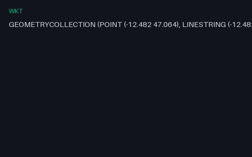Preview of WKT — GEOMETRYCOLLECTION