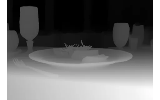 Preview of D menu: depth map
