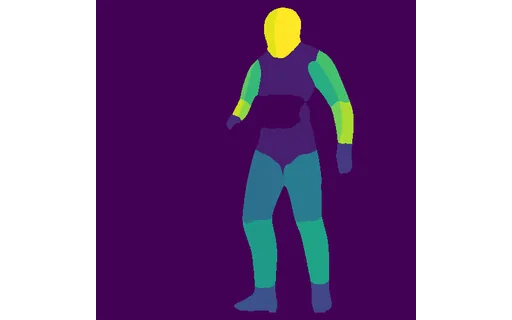 Preview of G char scifi: dense pose map
