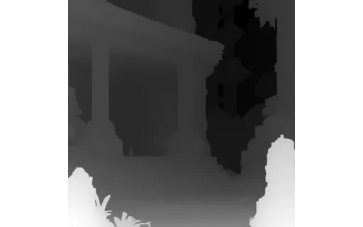 Preview of G pixel scene: depth map