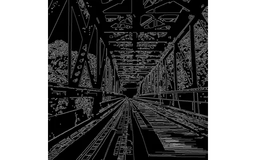Preview of L bridge: canny edge map