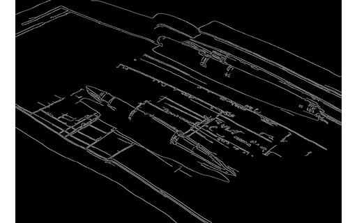 Preview of Ledger book: canny edge map