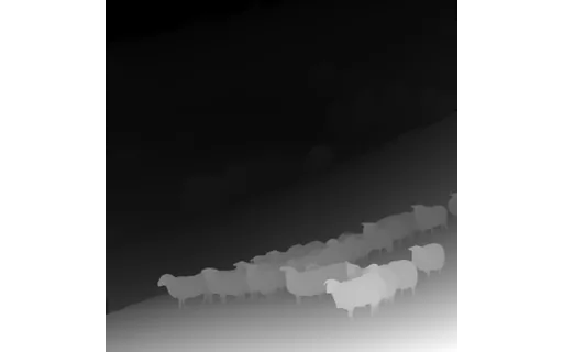 Preview of N sheep hill: depth map