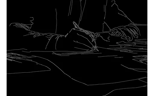 Preview of Office desk: canny edge map