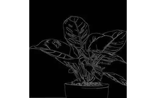 Preview of Pr plant pot: canny edge map
