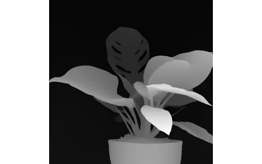 Preview of Pr plant pot: depth map