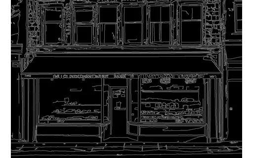 Preview of S bakery: canny edge map