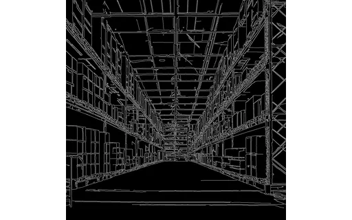 Preview of S warehouse a: canny edge map