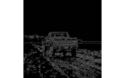 Preview of V pickup mud: canny edge map