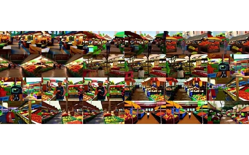 Preview of Market walk: scrub-preview sprite sheet