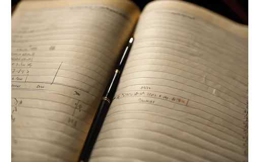 Preview of An open paper accounts ledger, plate A (lossless PNG)