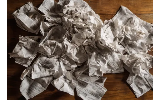 Preview of A scatter of crumpled paper (lossless PNG)