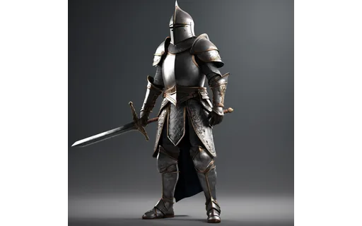 Preview of Stylised fantasy knight (lossless PNG)