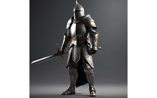 Preview of Stylised fantasy knight (JPEG q50)