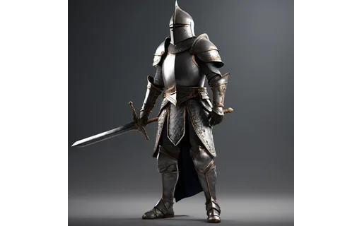 Preview of Stylised fantasy knight (JPEG q75)