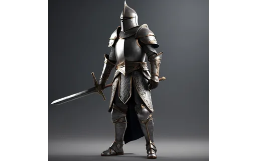 Preview of Stylised fantasy knight (JPEG q90)