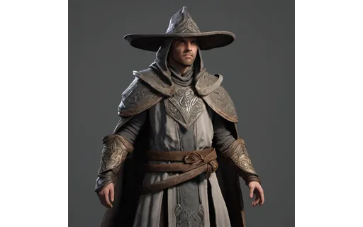 Preview of Stylised fantasy mage (WebP q85)