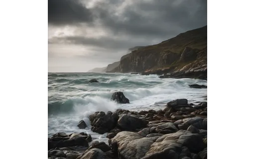 Preview of Rocky coastline with breaking (WebP q85)