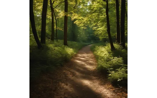 Preview of Path through a deciduous (JPEG q50)