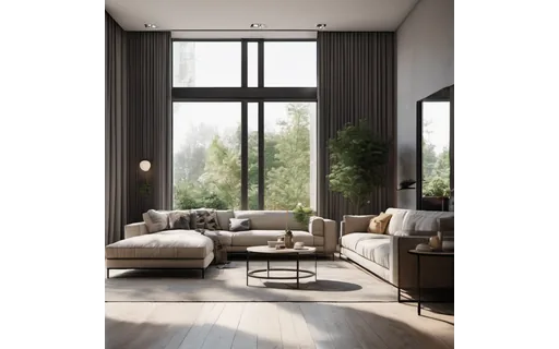 Preview of Modern minimalist living room (lossless PNG)