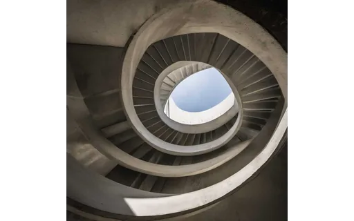 Preview of Concrete spiral stairwell seen (JPEG q50)