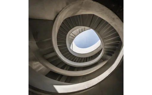 Preview of Concrete spiral stairwell seen (JPEG q90)