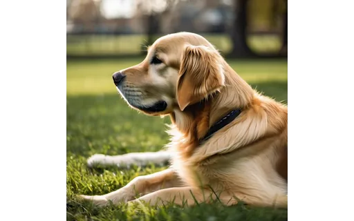 Preview of Golden retriever sitting on (JPEG q90)