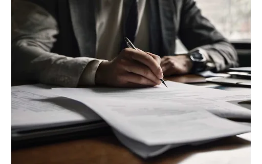 Preview of A person's hands signing a (JPEG q50)
