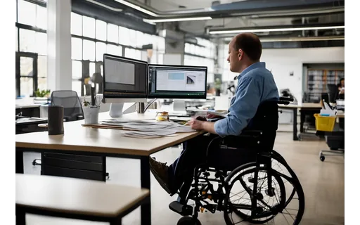 Preview of A wheelchair user working at (WebP q85)