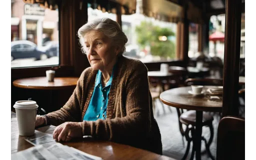Preview of An older woman with a walking (WebP q85)