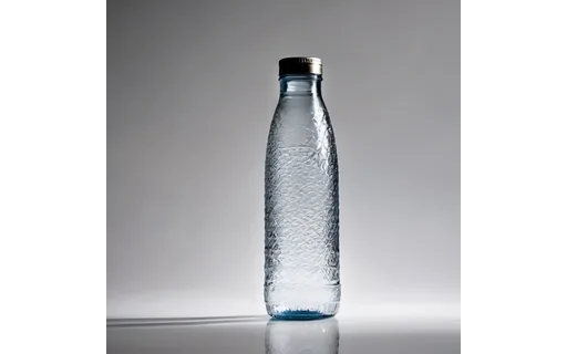 Preview of Glass water bottle on a plain (JPEG q90)