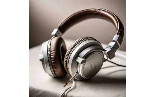 Preview of Over ear headphones on a plain (JPEG q25)