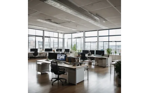 Preview of Empty open plan office with (WebP q85)