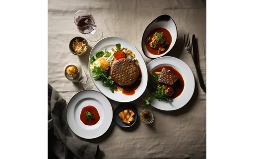 Preview of A plated main course on a, plate B (WebP q85)