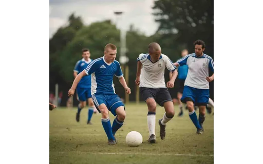 Preview of Amateur football match on a (JPEG q25)