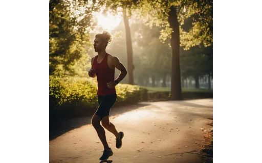 Preview of Runner on a park path in the (JPEG q75)