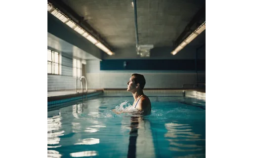 Preview of Swimmer mid stroke in an (lossless PNG)
