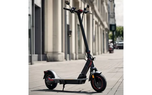 Preview of Electric scooter parked on a (JPEG q90)