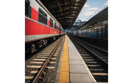 Preview of Commuter train at a station (JPEG q75)