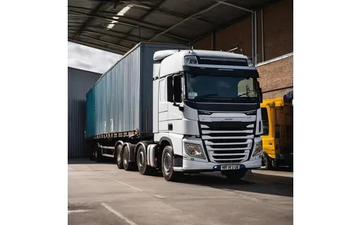 Preview of Articulated lorry at a (JPEG q75)