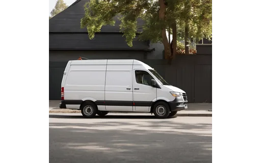 Preview of White panel delivery van (lossless PNG)