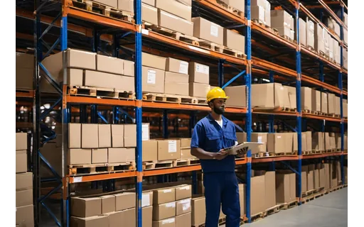 Preview of A warehouse worker holding a (lossless PNG)
