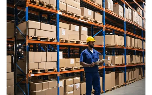 Preview of A warehouse worker holding a (JPEG q90)