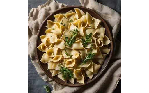 Preview of Overhead plate of fresh pasta with (jpeg progressive)