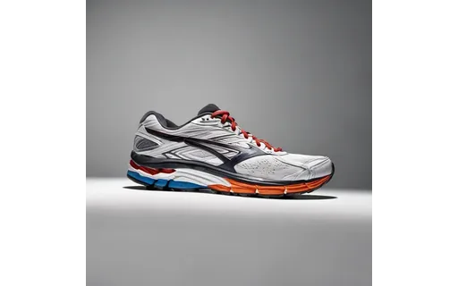 Preview of Single running shoe on a plain white (webp lossy)