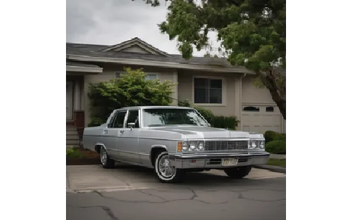 Preview of Silver sedan parked on a suburban (ico multisize)