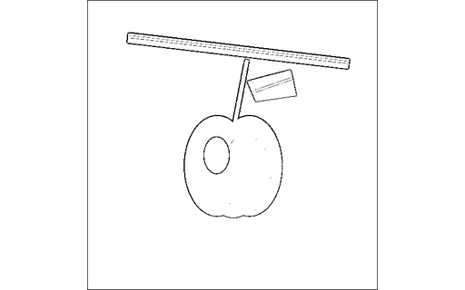 Preview of Conditioning Map — Apple Line Art (512px)