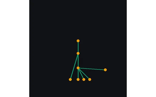 Preview of Conditioning Map — Cat Pose Skeleton (512px)