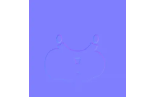 Preview of Conditioning Map — Fruit Normal Map (512px)