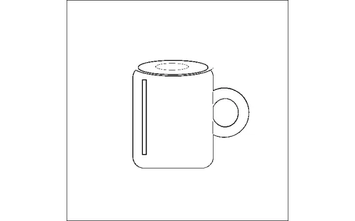 Preview of Conditioning Map — Mug Line Art (512px)